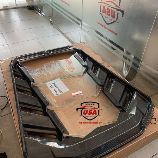 Nắp kiếng carbon khoang động cơ Lamboghini Huracan LP610